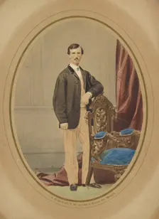 Portrait of a man, late 1850s. Creator: Oliver Boudrias DeMorat