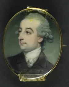 Portrait of a Man, late 18th century. Creator: Richard Crosse