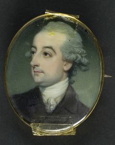 Portrait of a Man, late 18th century. Creator: Richard Crosse