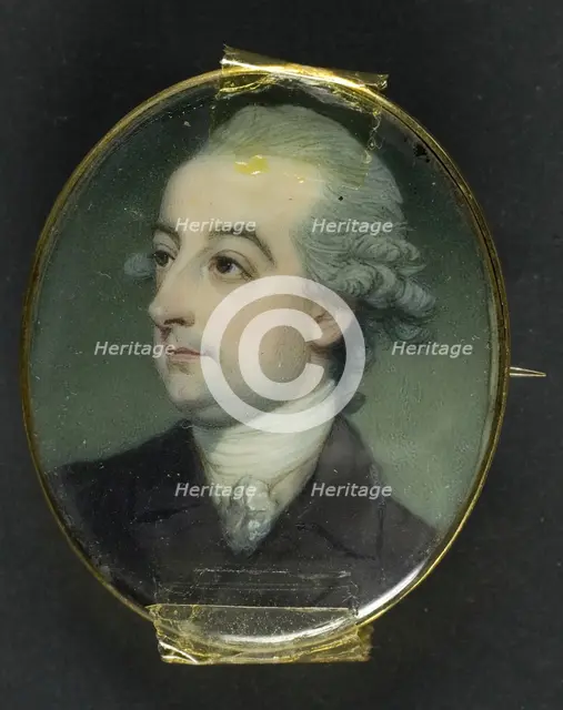 Portrait of a Man, late 18th century. Creator: Richard Crosse.