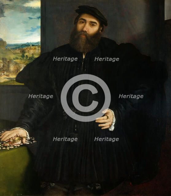 Portrait of a Man (Mercurio Bua), 1530-1535. Creator: Lotto, Lorenzo (1480-1556).