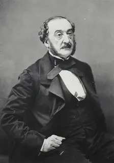 Portrait of a man, negative about 1860-1870; print mid-20th century. Creator: Nadar