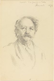 Portrait of a Man (Souvenir d'un Passage à Paris), 1898. Creator: Paul Albert Besnard