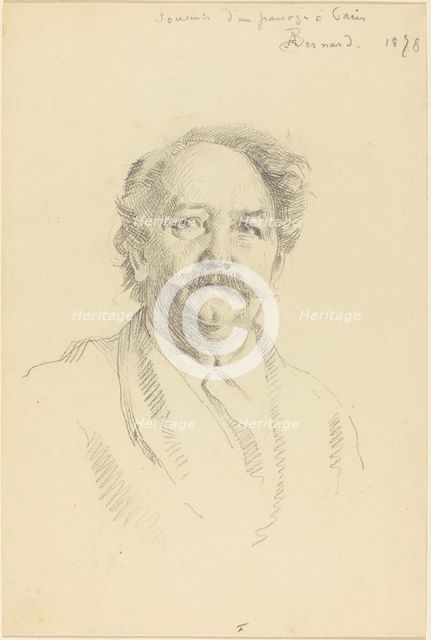 Portrait of a Man (Souvenir d'un Passage à Paris), 1898. Creator: Paul Albert Besnard.