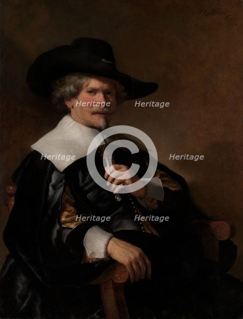 Portrait of a Man Seated in an Armchair, ca. 1640-50. Creator: Dutch (Amsterdam) Painter, about 1640-50.