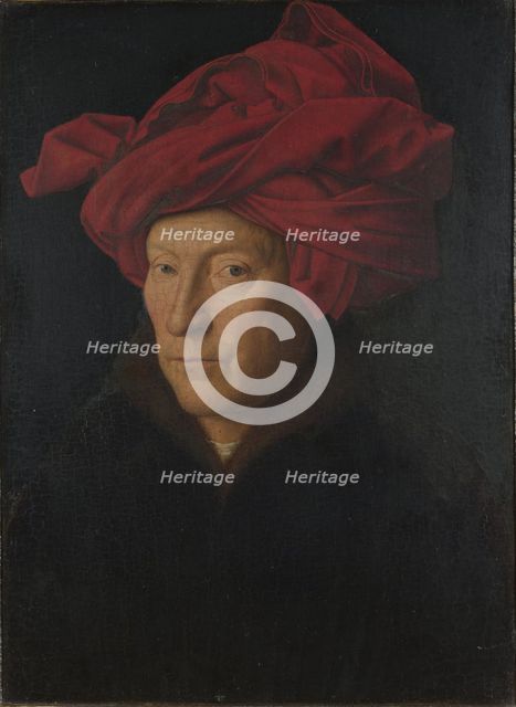 Portrait of a Man (Self Portrait), 1433. Artist: Eyck, Jan van (1390-1441)