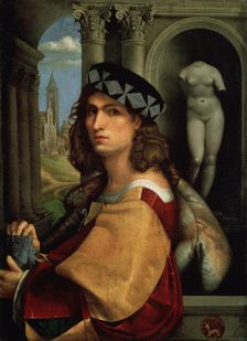 Portrait of a Man (Self-Portrait), 1512. Artist: Domenico Capriolo