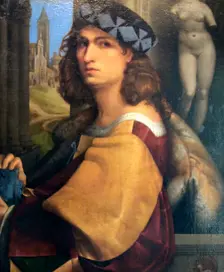 Portrait of a Man, (Self-portrait) 1512. Artist: Domenico Capriolo