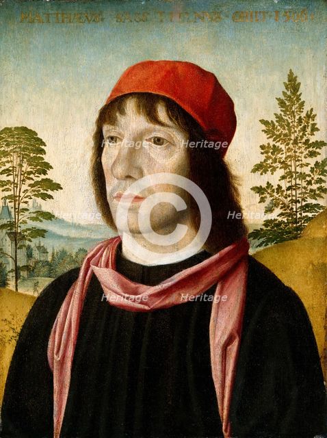 Portrait of a Man, shortly after 1497. Creator: Fra Bartolomeo.