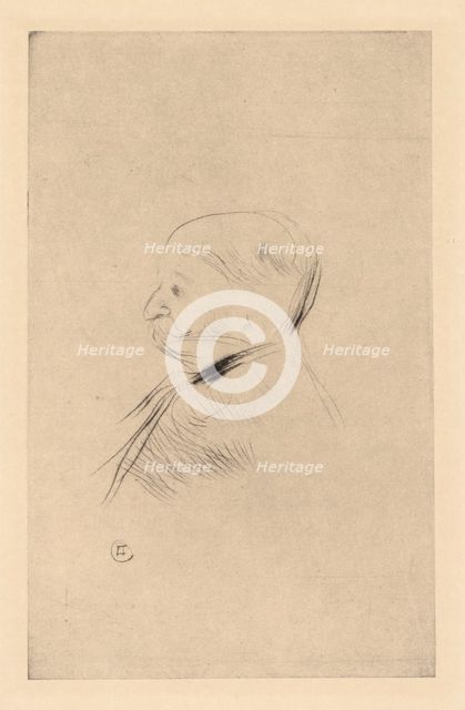 Portrait of a Man (Portrait dun homme), 1898 (printed 1927). Creator: Henri de Toulouse-Lautrec (French, 1864-1901).