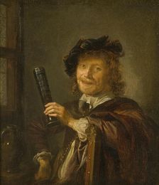Portrait of a Man, possibly a Self-portrait, late 1640s. Creator: Gerrit Dou
