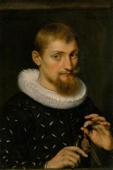 Portrait of a Man, Possibly an Architect or Geographer, 1597. Creator: Peter Paul Rubens