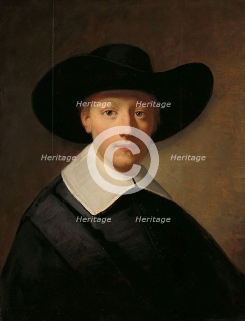 Portrait of a Man, possibly Gozen Centen (1611/12-1677), c.1635-c.1636. Creator: Govaert Flinck.