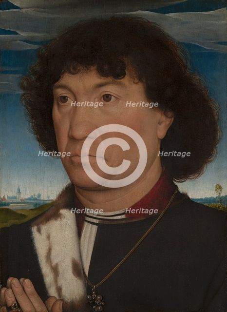 Portrait of a Man, possibly from the Lespinette Family. Creator: Hans Memling.