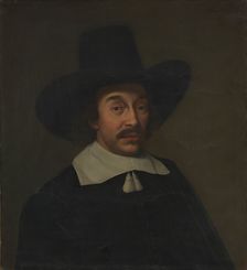 Portrait of a Man, possibly Jan de Hooghe (1608-1682), 1658. Creator: Paulus Hennekyn