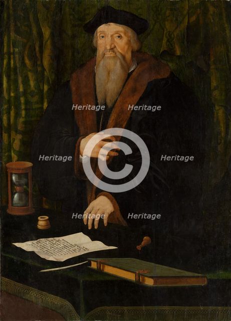 Portrait of a Man, Possibly Jean de Langeac (died 1541), Bishop of Limoges. Creator: Netherlandish Painter (dated 1539).