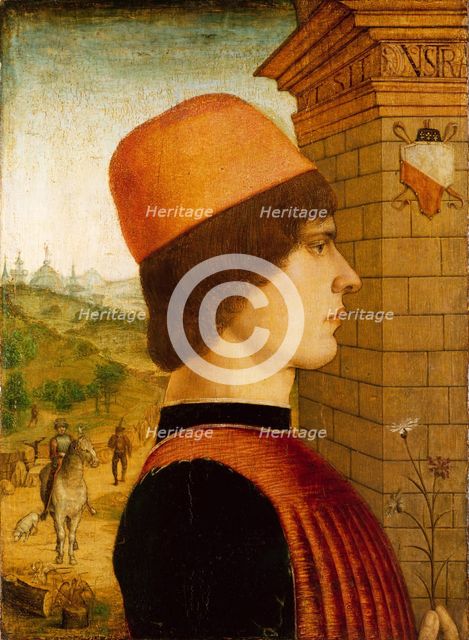 Portrait of a Man, possibly Matteo di Sebastiano di Bernardino Gozzadini, 1494(?). Creator: Maestro delle Storie del Pane.