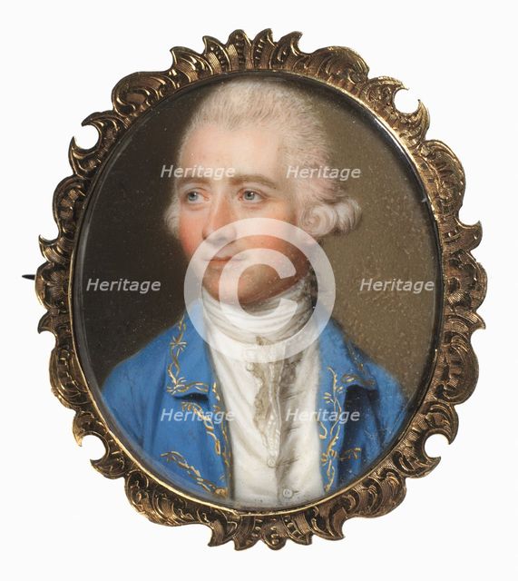 Portrait of a Man, Possibly Sir Soulden Lawrence, 1770. Creator: John I Smart (British, 1741-1811).