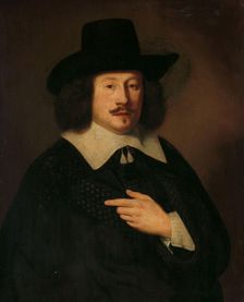 Portrait of a Man, possibly Paulus de Hooghe (1611-1674), 1638. Creator: Pieter Dubordieu
