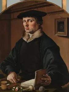 Portrait of a Man, possibly Pieter Gerritsz Bicker, 1529. Creator: Maerten van Heemskerck