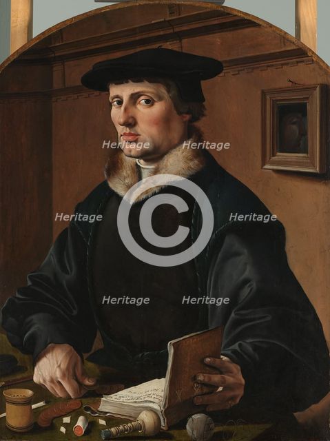 Portrait of a Man, possibly Pieter Gerritsz Bicker, 1529. Creator: Maerten van Heemskerck.