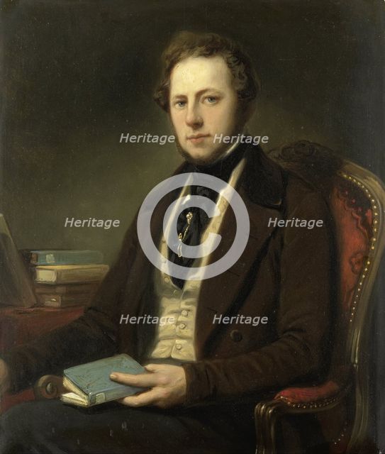 Portrait of a Man, perhaps Petrus Augustus de Genestet (1829-1861), 1830-1860. Creator: Nicolaas Pieneman.