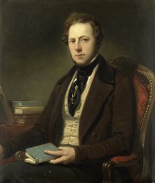 Portrait of a Man, perhaps Petrus Augustus de Genestet (1829-1861), 1830-1860. Creator: Nicolaas Pieneman