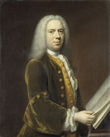 Portrait of a Man, probably Cornelis Troost (1696-1750), 1737. Creator: Balthasar Denner