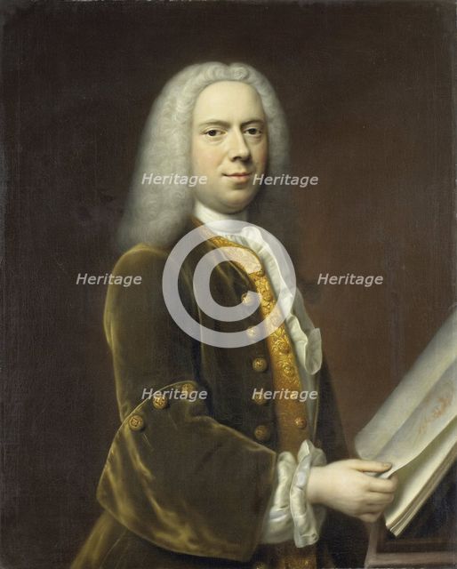 Portrait of a Man, probably Cornelis Troost (1696-1750), 1737. Creator: Balthasar Denner.