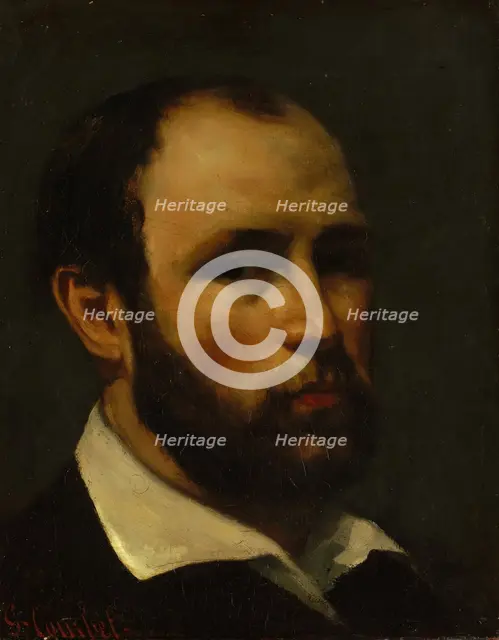 Portrait of a Man, probably ca. 1862. Creator: Gustave Courbet.