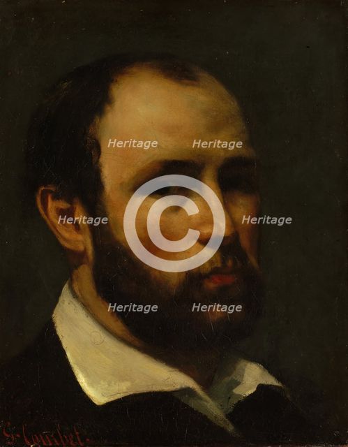 Portrait of a Man, probably ca. 1862. Creator: Gustave Courbet.