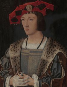 Portrait of a Man Putting On a Glove, c1520. Creator: Jan Mostaert