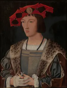 Portrait of a Man Putting On a Glove (Portrait of a Courtier) , c. 1520. Creator: Mostaert, Jan (1472/73-1555/56)