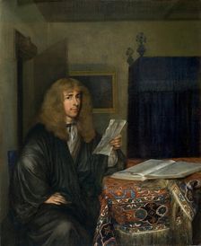 Portrait of a Man reading a Document, 1675. Creator: Gerard Terborch II