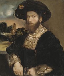 Portrait of a Man Wearing a Black Beret, ca 1530