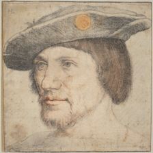 Portrait of a Man Wearing a Hat with a Medallion, 1520/1540. Creator: Unknown