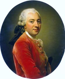 Portrait of a Man Wearing a Red Caftan, 1764. Creator: Alexander Roslin