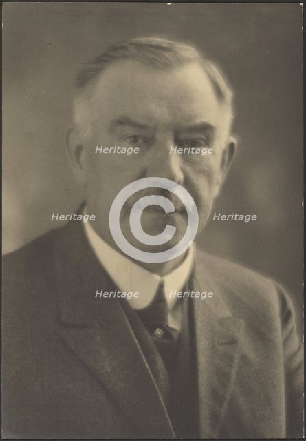 Portrait of a Man with Tie Pin, 1907-1943. Creator: Louis Fleckenstein.