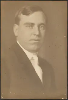 Portrait of a Man with White Tie, 1907-1943. Creator: Louis Fleckenstein
