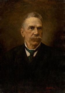 Portrait of a man with a mustache, 1902. Creator: Július Éder