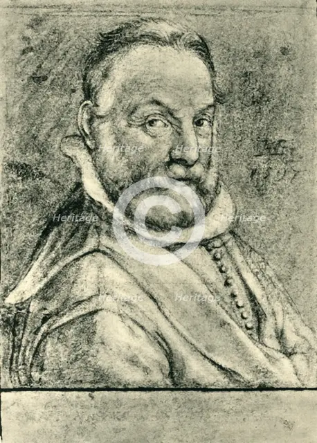 'Portrait of a Man with a Beard', 1597, (1943). Creator: Hendrik Goltzius.