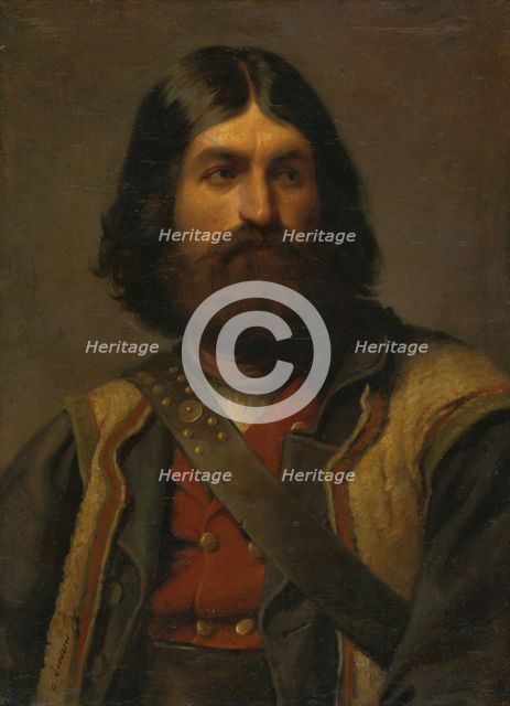 Portrait of a man with a beard, 1875-1880. Creator: Gyula Benczúr.