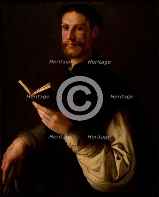Portrait of a Man with a Book, 1540-1541. Creator: Pontormo, Jacopo da (Jacopo Carucci) (1494-1557).