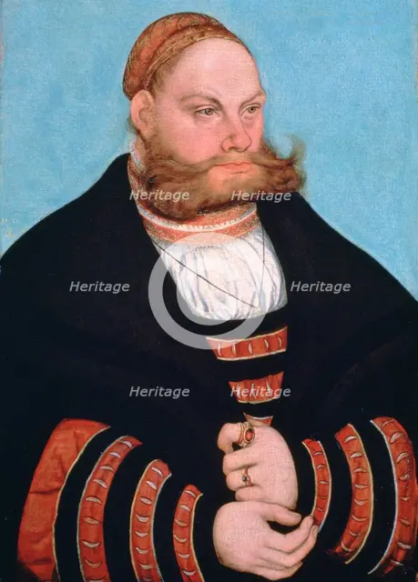'Portrait of a Man with a Gold-Embroidered Cap', 1532. Artist: Lucas Cranach the Elder