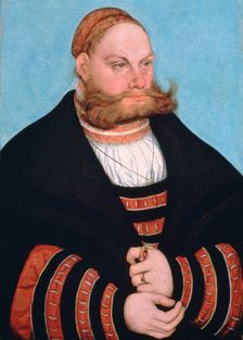 Portrait of a Man with a Gold-Embroidered Cap 1532. Artist: Lucas Cranach the Elder