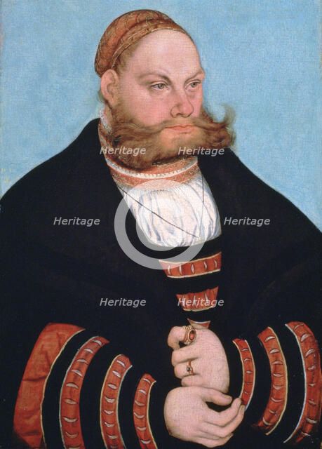 'Portrait of a Man with a Gold-Embroidered Cap', 1532. Artist: Lucas Cranach the Elder