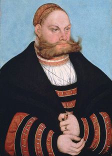 Portrait of a Man with a Gold-Embroidered Cap 1532. Artist: Lucas Cranach the Elder