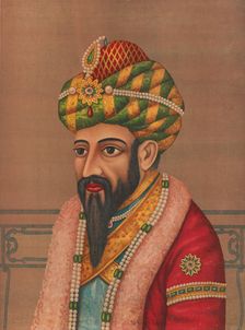 Portrait of a Man with a Jeweled Turban, 1880s. Creator: Unknown