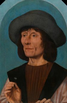 Portrait of a Man with a Pink, 1500/10. Creator: Quentin Metsys I