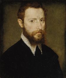 Portrait of a Man with a Pointed Collar. Creator: Attributed to Corneille de Lyon (Netherlandish, The Hague, active by 1533-died 1575 Lyons)